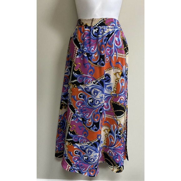 Sandra Roth 100%Silk Long Skirt~ 8 M/L~ Vintage~Rare~Gorgeous~ - Picture 3 of 6